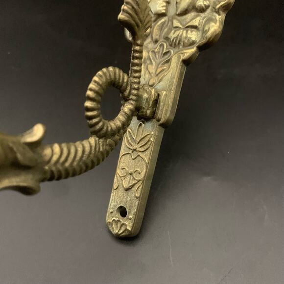 Vintage French Bronze Serpent Dragon Fish Wall Hook - Picture 5 of 11